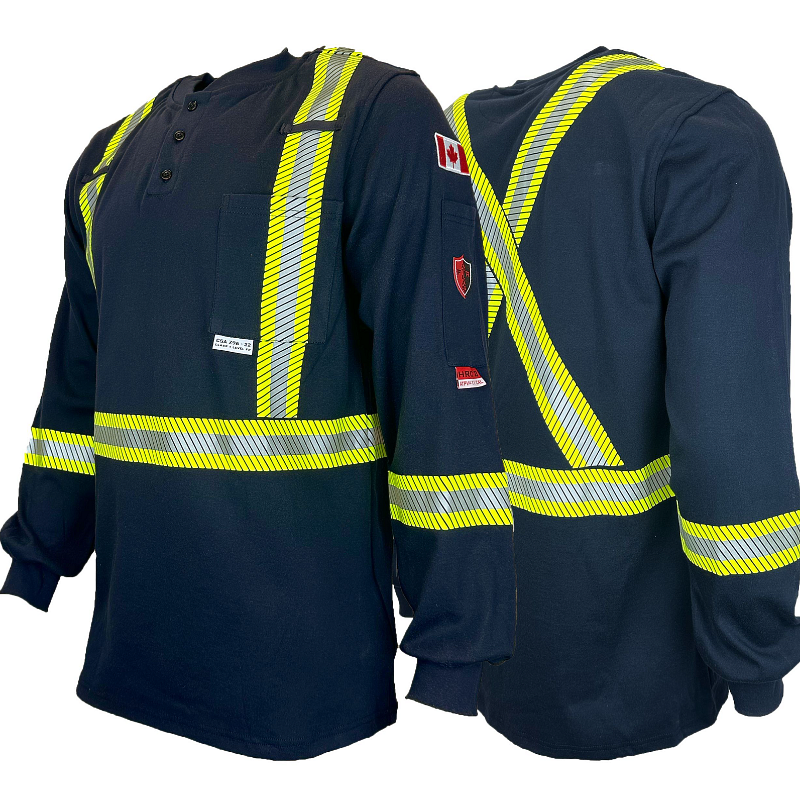 Atlas Guardian® FR/AR Henley Shirts w/Striping