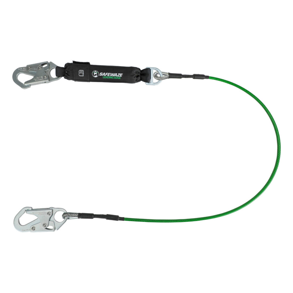 Safewaze Leading Edge 6′ Energy Absorbing Lanyard: Snap Hook