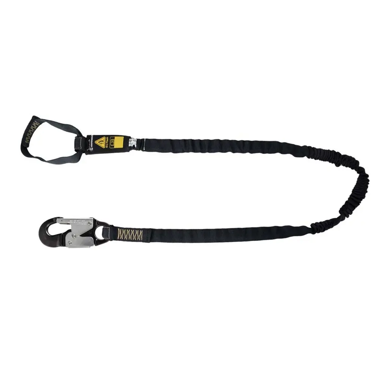 Safewaze Arc Flash 6′ Internal Energy Absorbing Lanyard: Aramid, Soft Loop, Alu Snap Hook