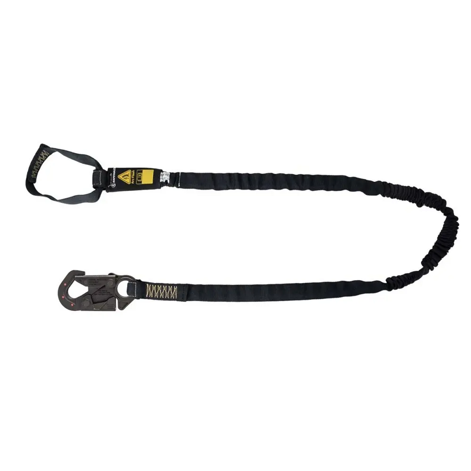 Safewaze Arc Flash 6′ Internal Energy Absorbing Lanyard: Aramid, Soft Loop, Dielectric Snap Hook