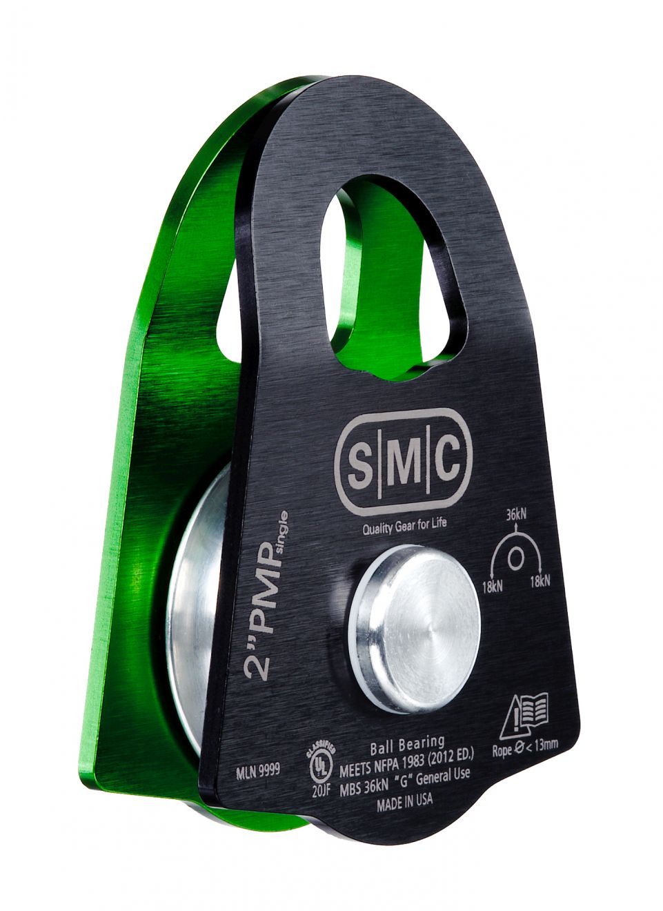SMC 2" Single Aluminum Prusik Minding Pulley