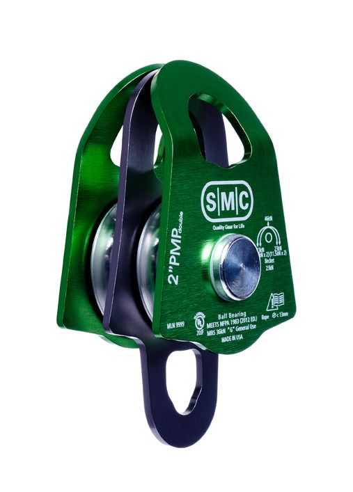 SMC 2" Double Aluminum Prusik Minding Pulley