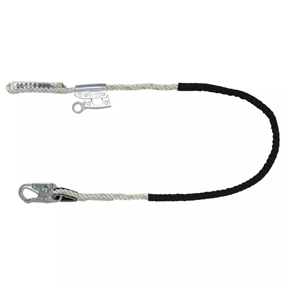 Safewaze 6′ Rope Positioning Assembly: Rope Ascender, Snap Hook