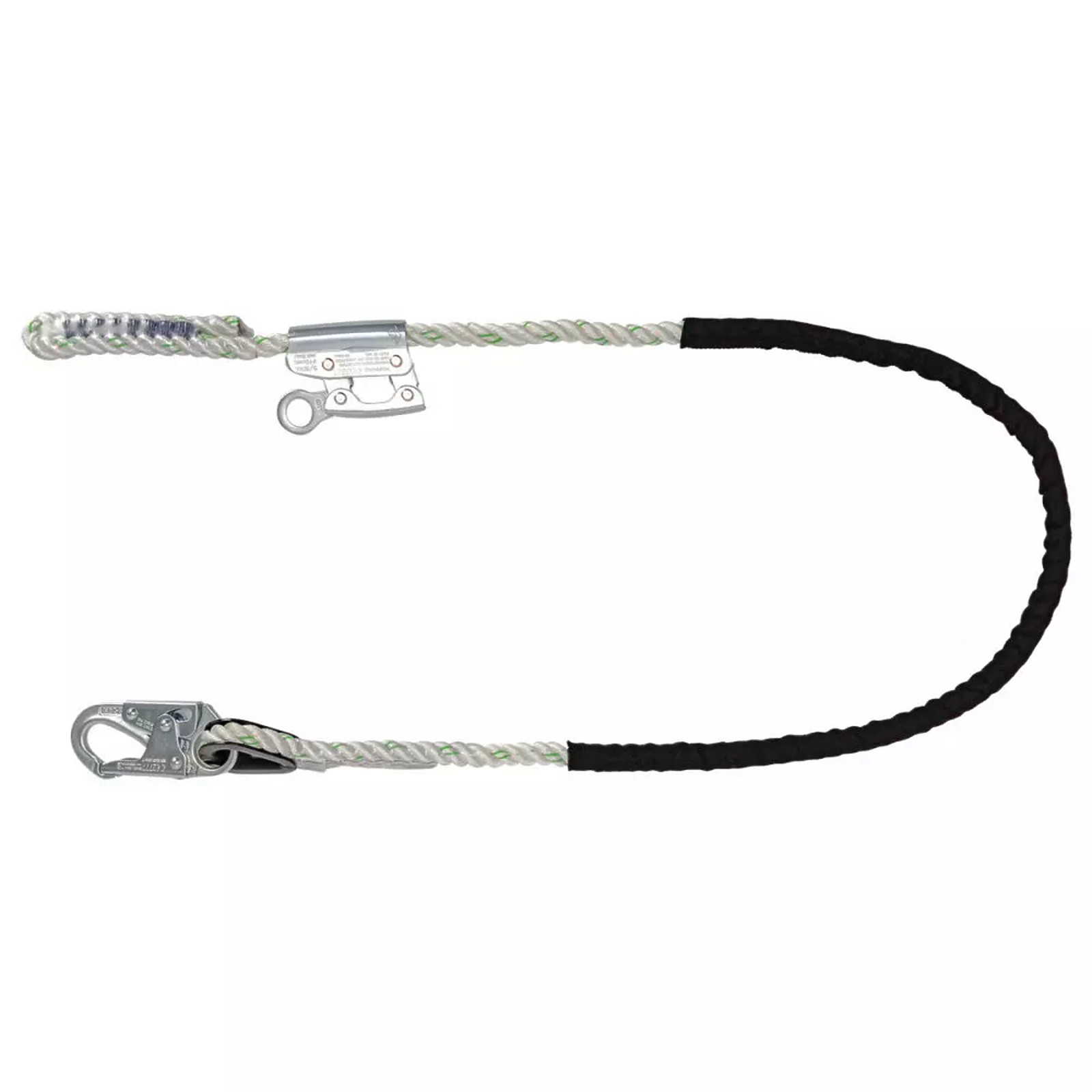 Safewaze 6′ Rope Positioning Assembly: Rope Ascender, Snap Hook