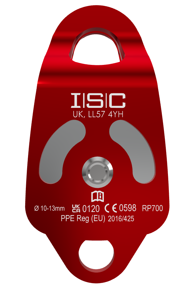 ISC Rescue Pulley Double/Double (One-way Locking)