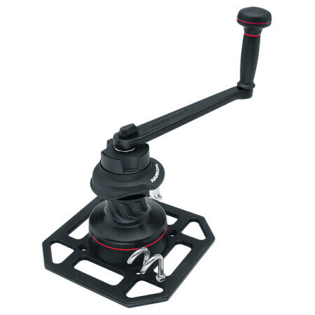 Harken TopCrank LokHead Rigging Winch 500 w/ Plate, Handle
