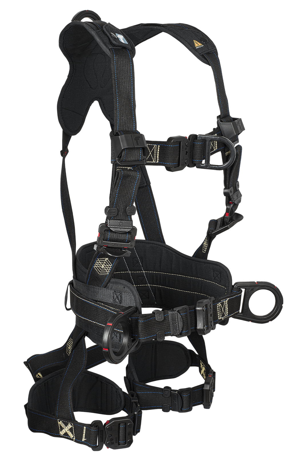 FallTech-Arc™ Flash 4D Construction Climbing Full Body Harness, Overmolded Quick Connect Adjustments