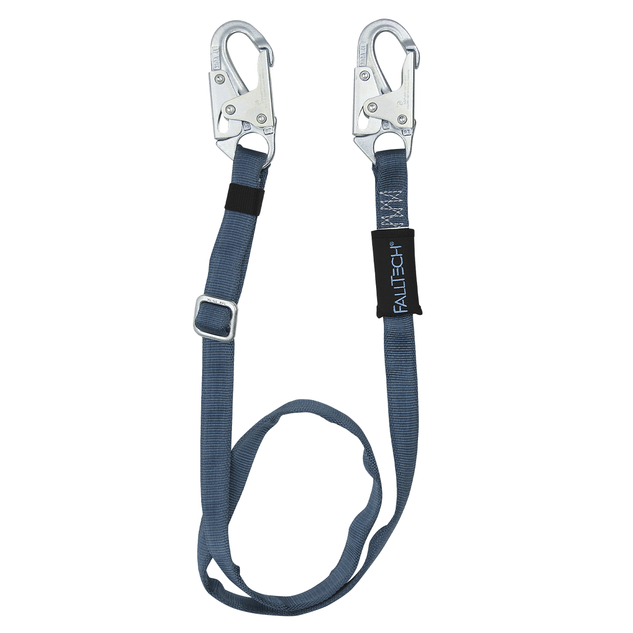 FallTech Adjustable 7' to 12' Length Restraint Lanyard with Steel Snap Hooks