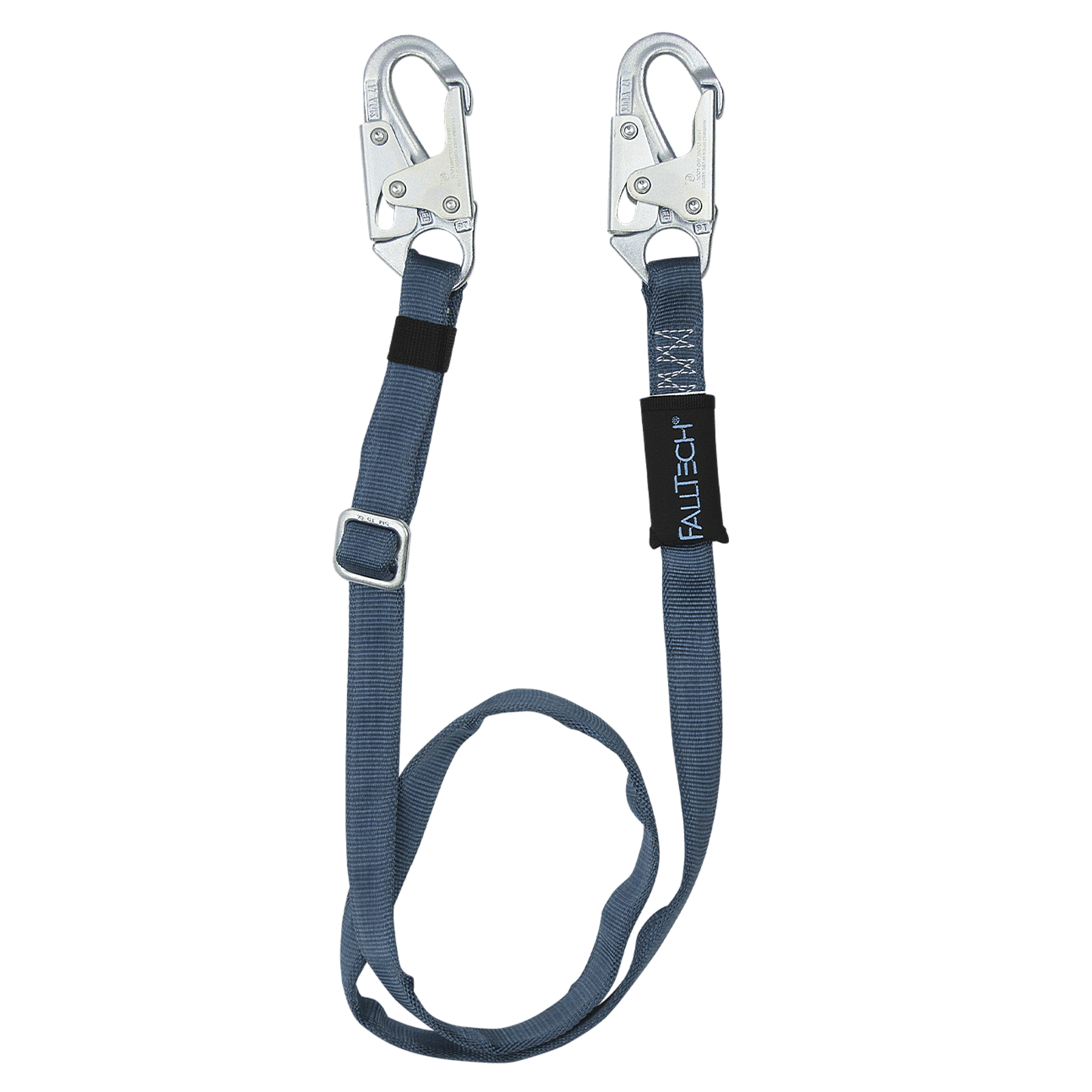 FallTech Adjustable 7' to 12' Length Restraint Lanyard with Steel Snap Hooks