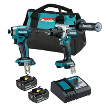 Makita 18V LXT Brushless 2 Tool Combo Kit, 5.0Ah x2