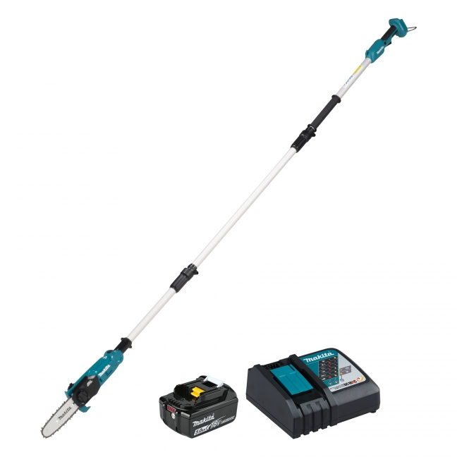 Makita 18V LXT Brushless 5' or 8' / 8" Pole Chainsaw, 5.0Ah x1Kit