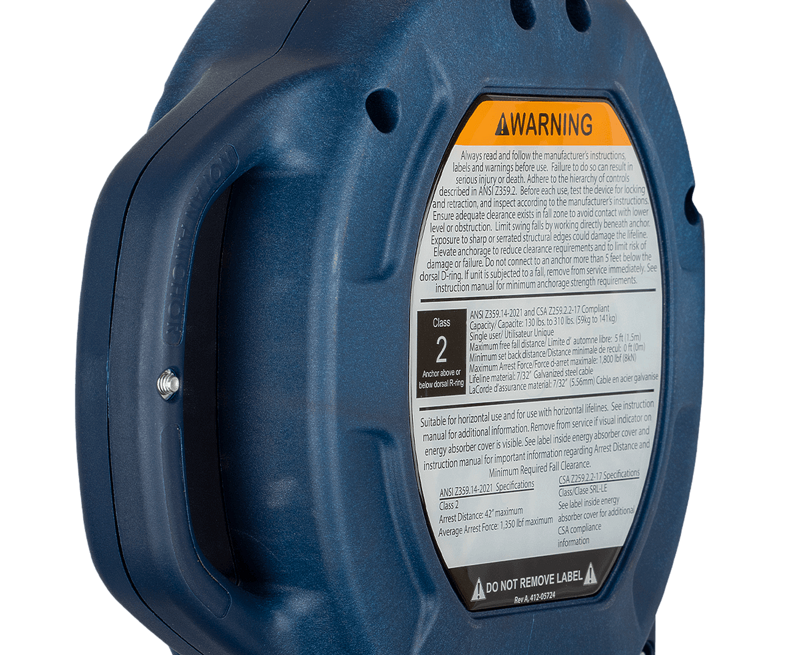 Falltech FT-R Class 2 Leading Edge SRL with Galvanized Steel Cable ...