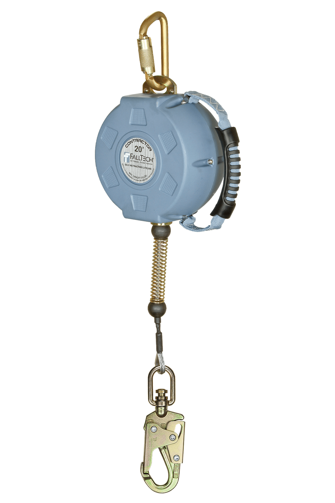 Falltech Contractor Class 1 SRL with 20' Galvanized Cable and Anchorage Carabiner (ANSI)
