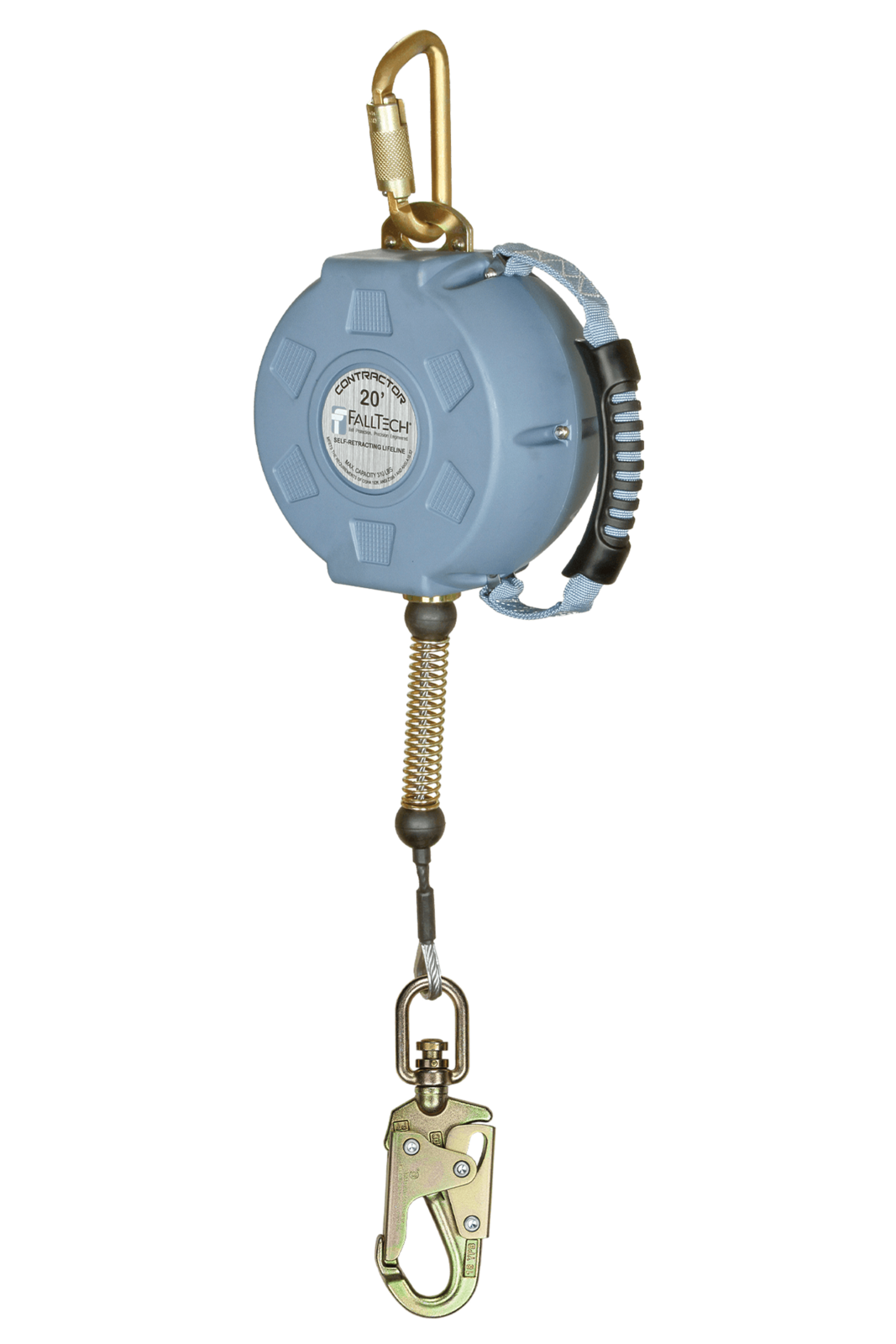 Falltech Contractor Class 1 SRL with 20' Galvanized Cable and Anchorage Carabiner (ANSI)