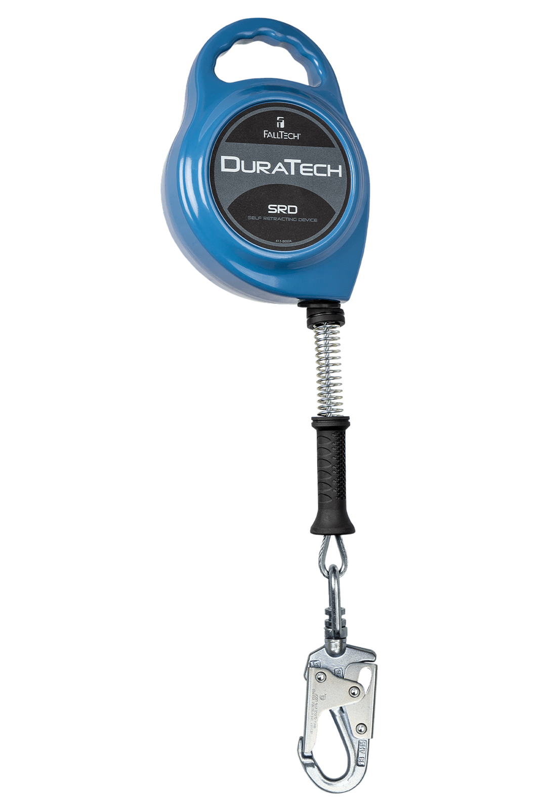 Falltech DuraTech SRL with 20' Stainless Steel Cable and Lifeline Connector and Side-payout Aluminum Housing (OSHA)