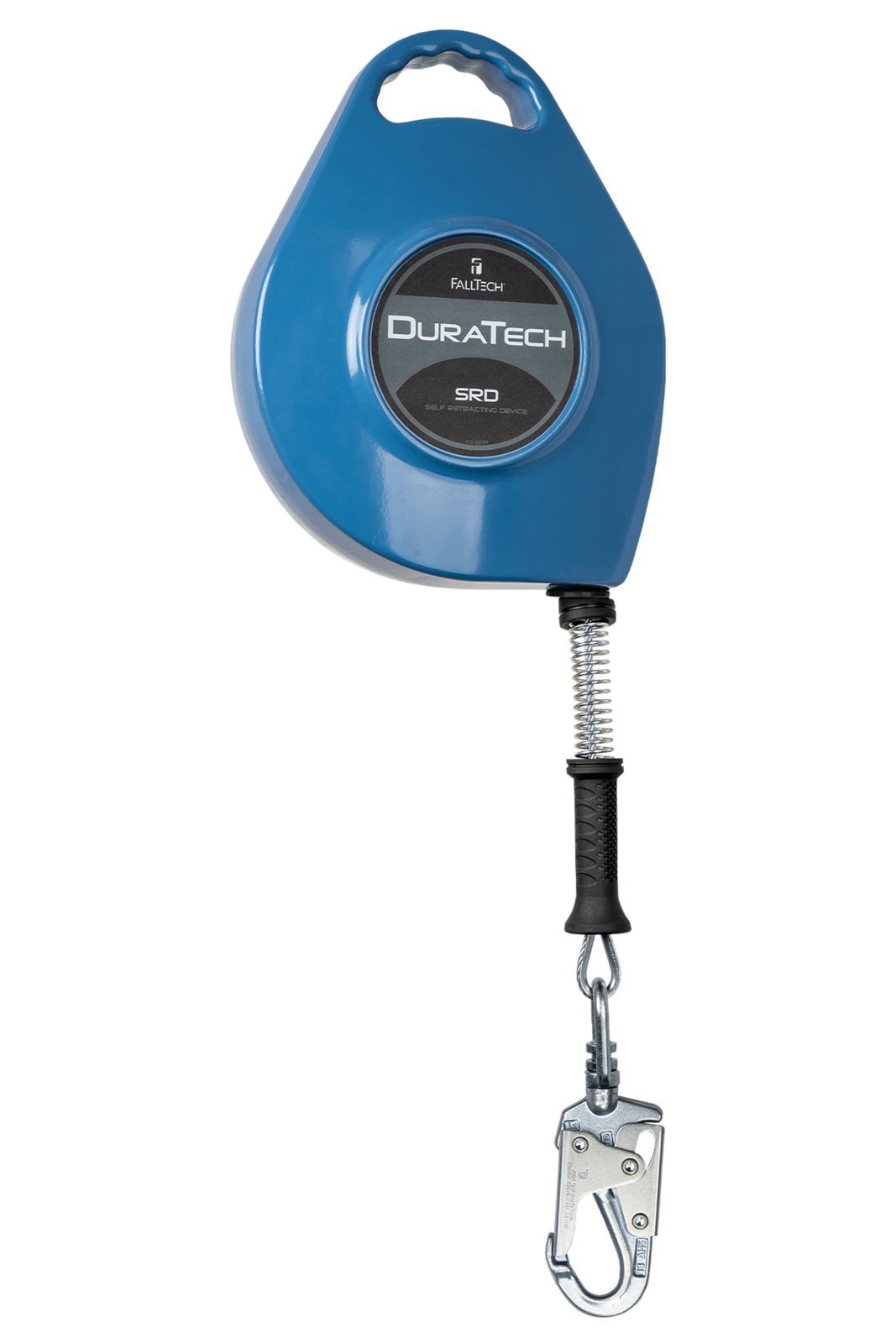 Falltech DuraTech SRL with 60' Stainless Steel Cable and Lifeline Connector and Side-payout Aluminum Housing (OSHA)