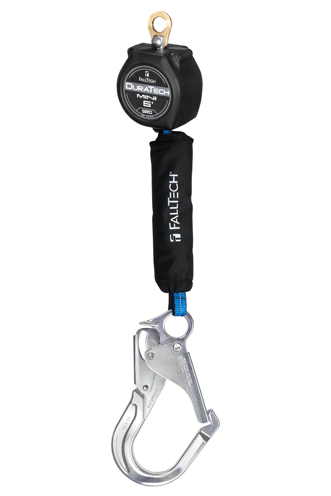 Falltech 6' DuraTech Mini Class 1 Personal SRL-P with Aluminum Rebar Hook (ANSI)
