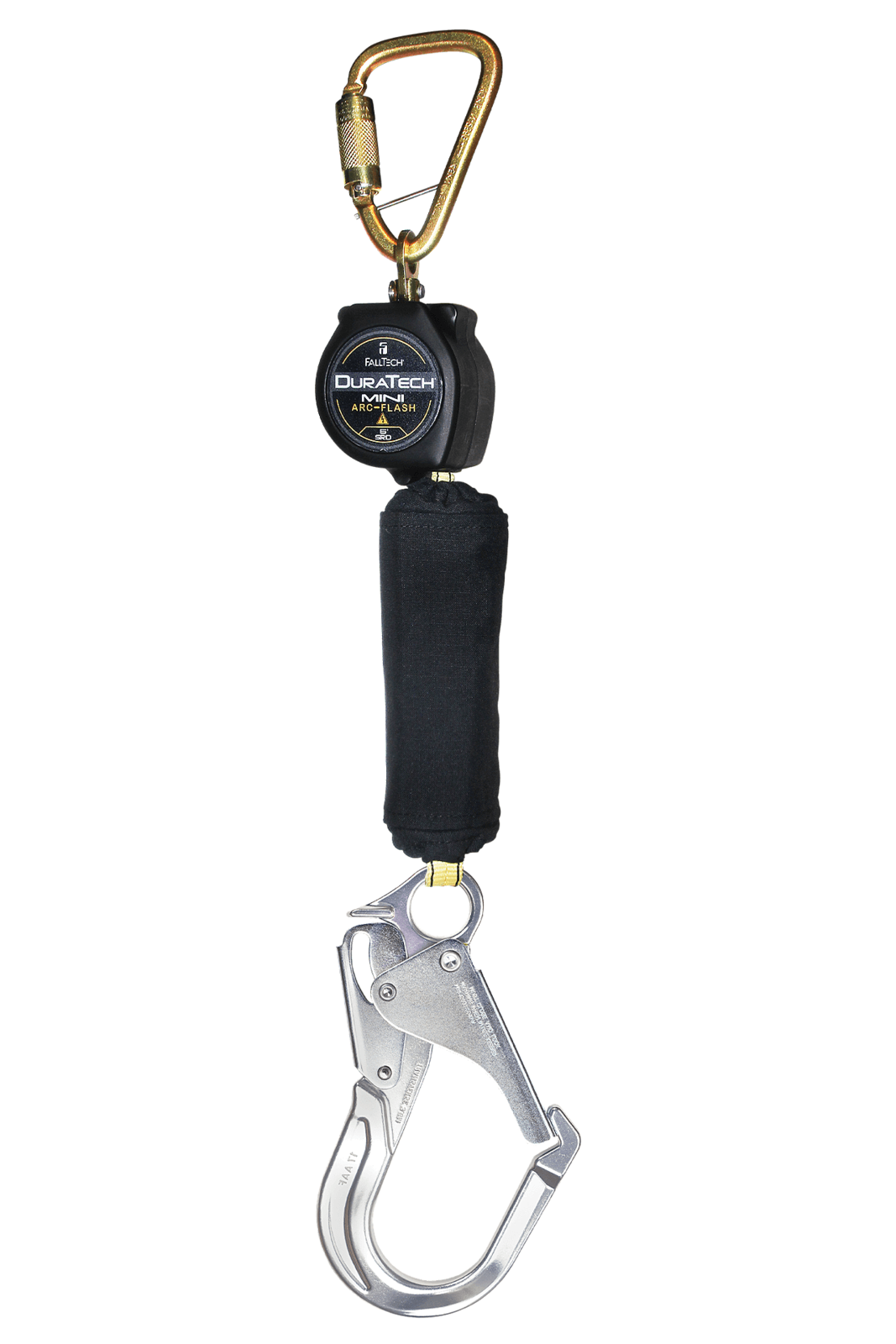 Falltech 6' Arc Flash DuraTech Mini Class 1 Personal SRL-P with Aluminum Rebar Hook, Includes Steel Dorsal Connecting Carabiner (ANSI)