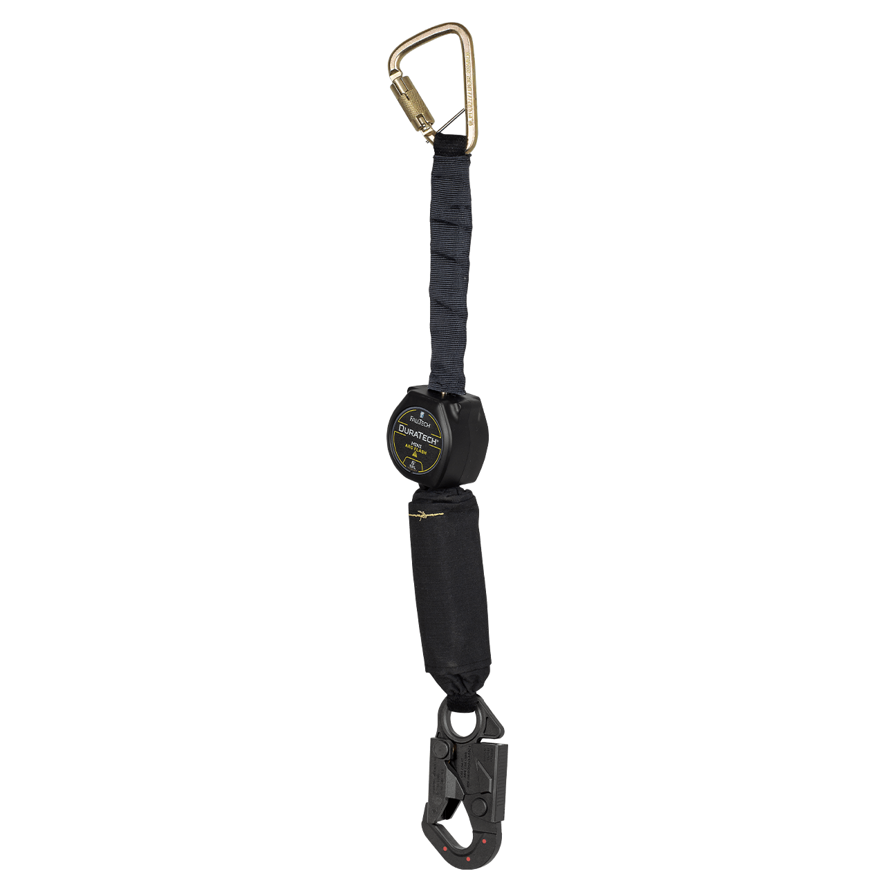Falltech 6' Arc Flash DuraTech Mini Class 1 Personal SRL-P with Dielectric Dorsal Connecting Snap Hook and Steel Anchorage Carabiner (ANSI)