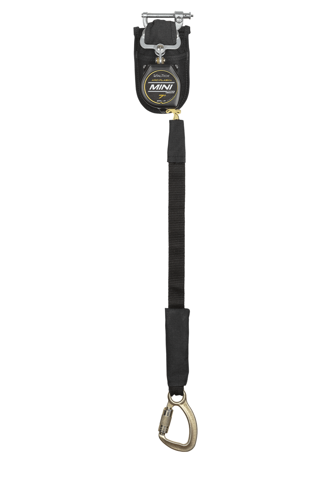 Falltech 7' Arc Flash Mini Pro Class 1 Personal SRL-P, Single-leg with Steel 5k Carabiner (ANSI)