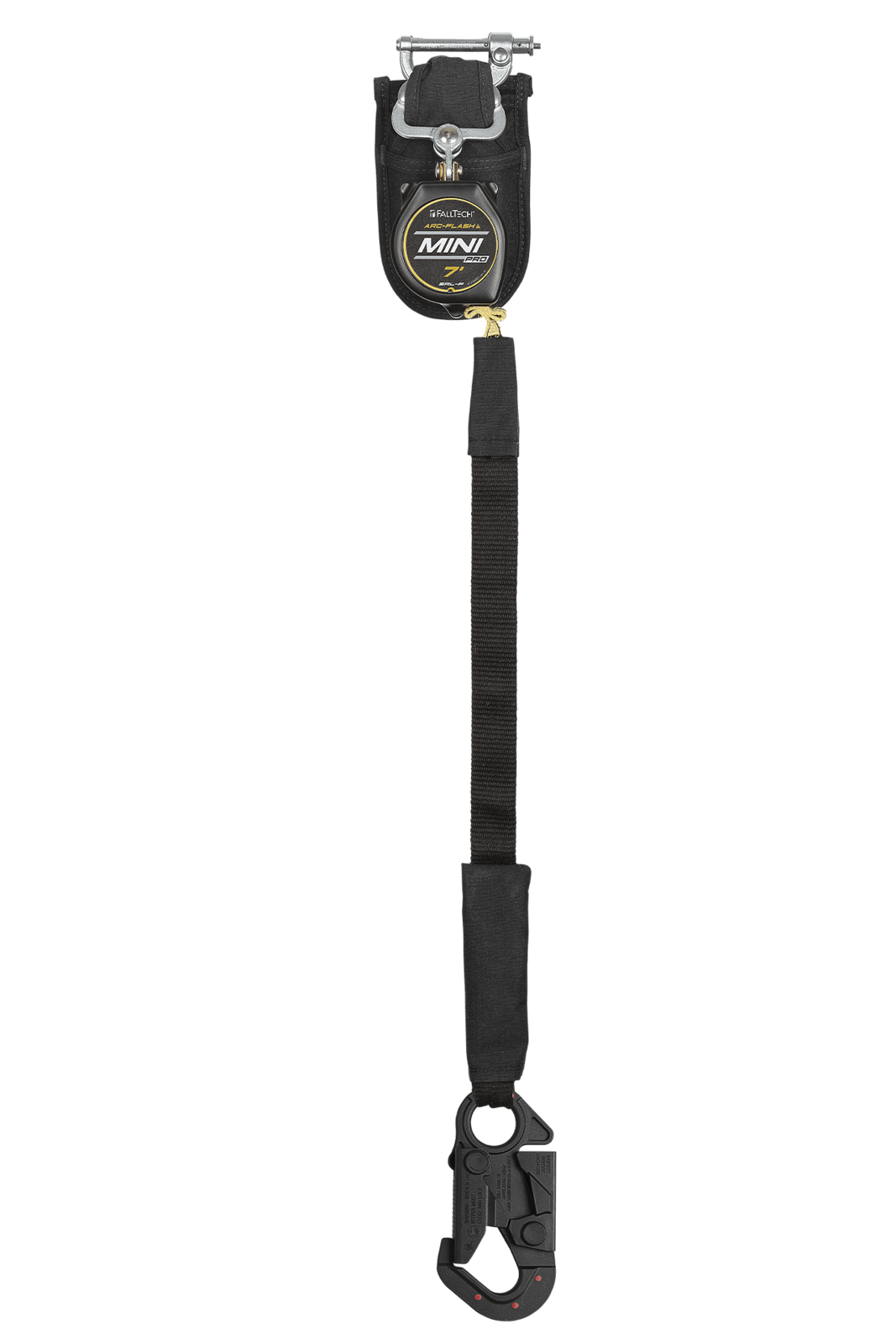 Falltech 7' Arc Flash Mini Pro Class 1 Personal SRL-P, Single-leg with 9kV Dielectric Snap Hook (ANSI)