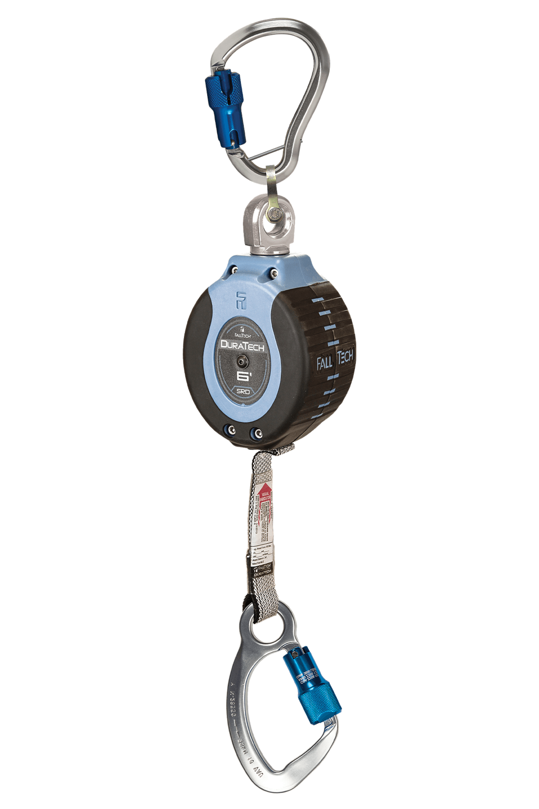 Falltech 6' DuraTech Personal SRL with Aluminum Carabiner, Includes Aluminum Dorsal Connecting Carabiner (ANSI)
