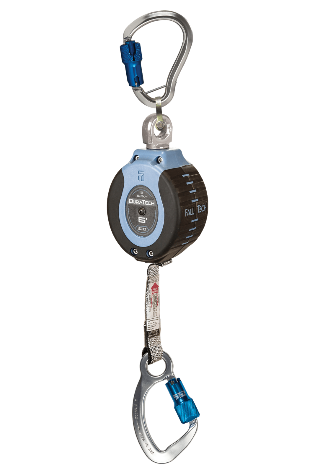 Falltech 6' DuraTech Personal SRL with Aluminum Carabiner, Includes Aluminum Dorsal Connecting Carabiner (ANSI)