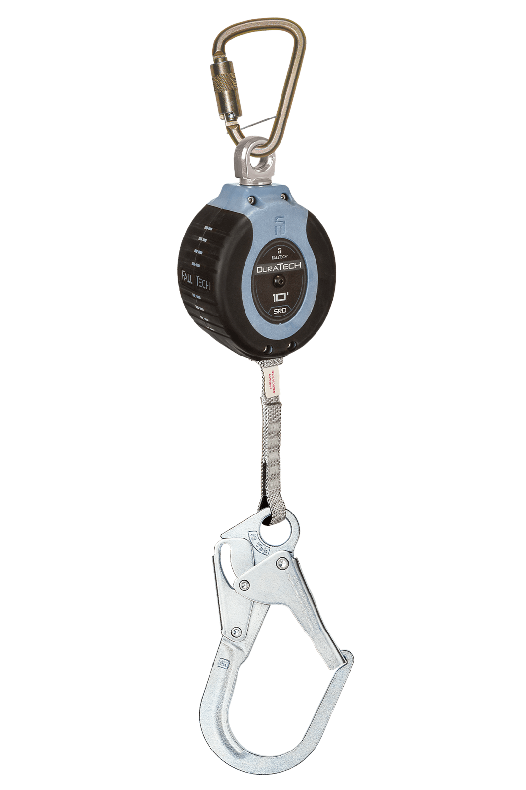 Falltech 10' DuraTech Web SRL with Steel Rebar Hook, Includes Steel Anchorage Carabiner (CSA)