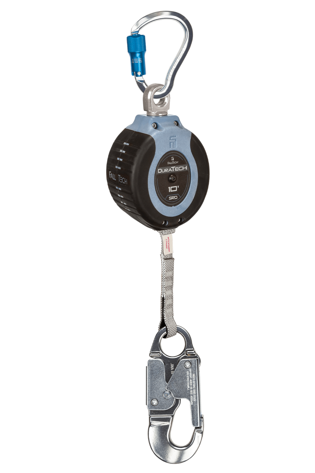 Falltech 10' DuraTech Web SRL with Aluminum Snap Hook, Includes Aluminum Anchorage Carabiner (CSA)