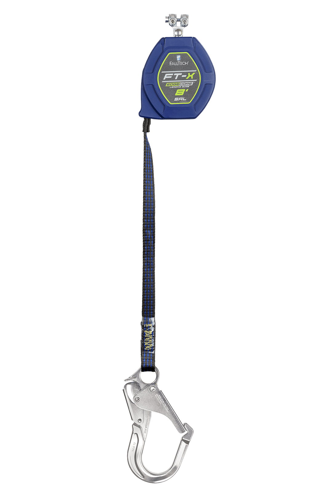 Falltech 8' FT-X EdgeCore Class 2 Leading Edge Personal SRL-P, Replacement-leg with Aluminum Rebar Hooks with SpeedLink (ANSI/CSA)