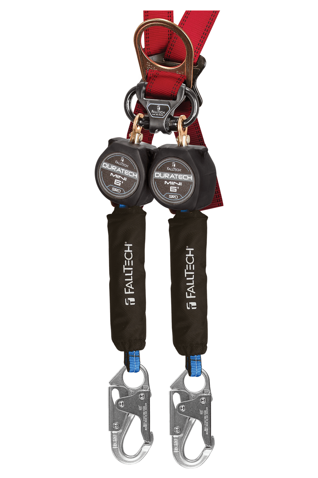 Falltech 6' DuraTech Mini Class 1 Personal SRL-P with Steel Snap Hooks, Includes Steel Dorsal Connecting Carabiner (ANSI)