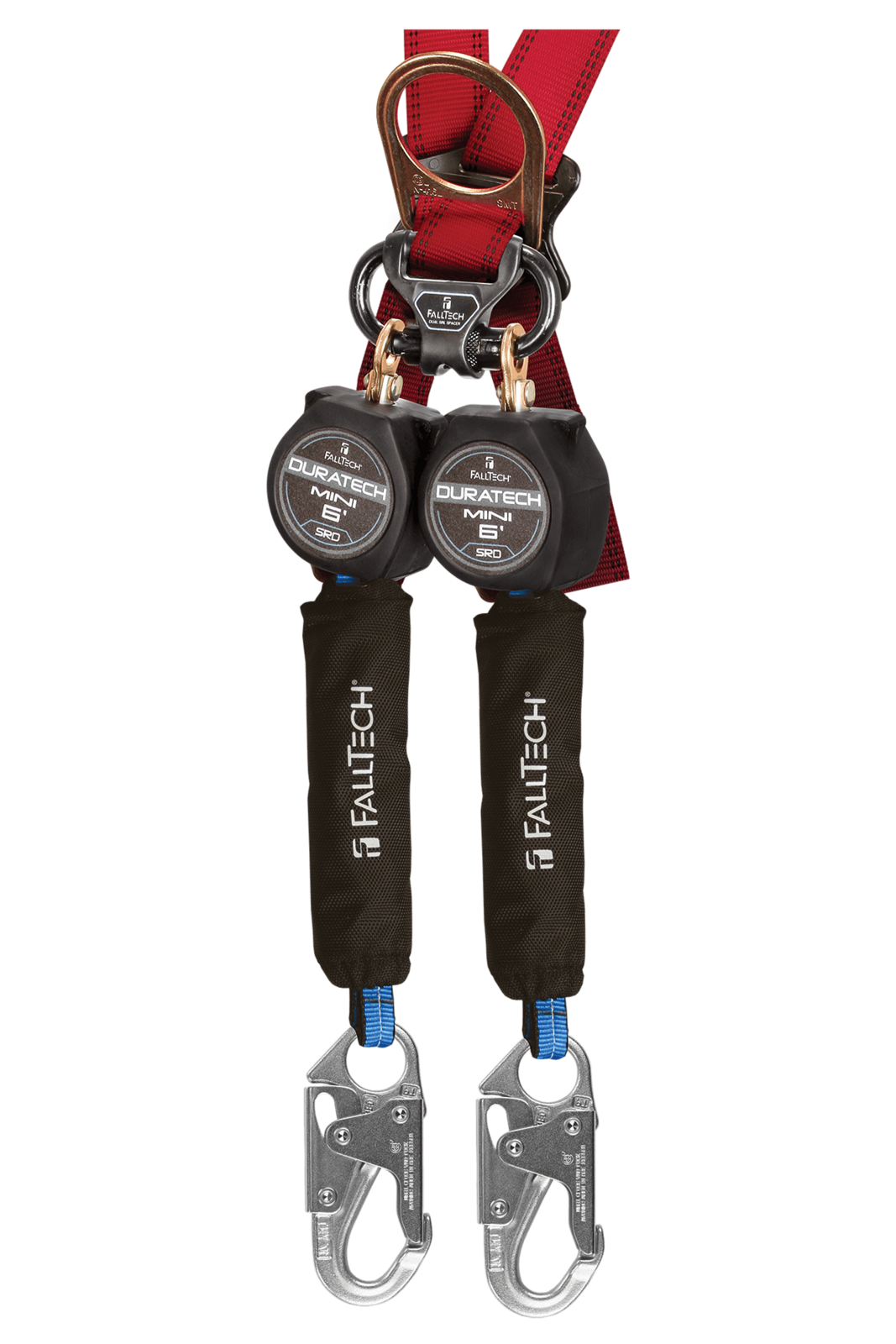 Falltech 6' DuraTech Mini Class 1 Personal SRL-P with Steel Snap Hooks, Includes Steel Dorsal Connecting Carabiner (ANSI)