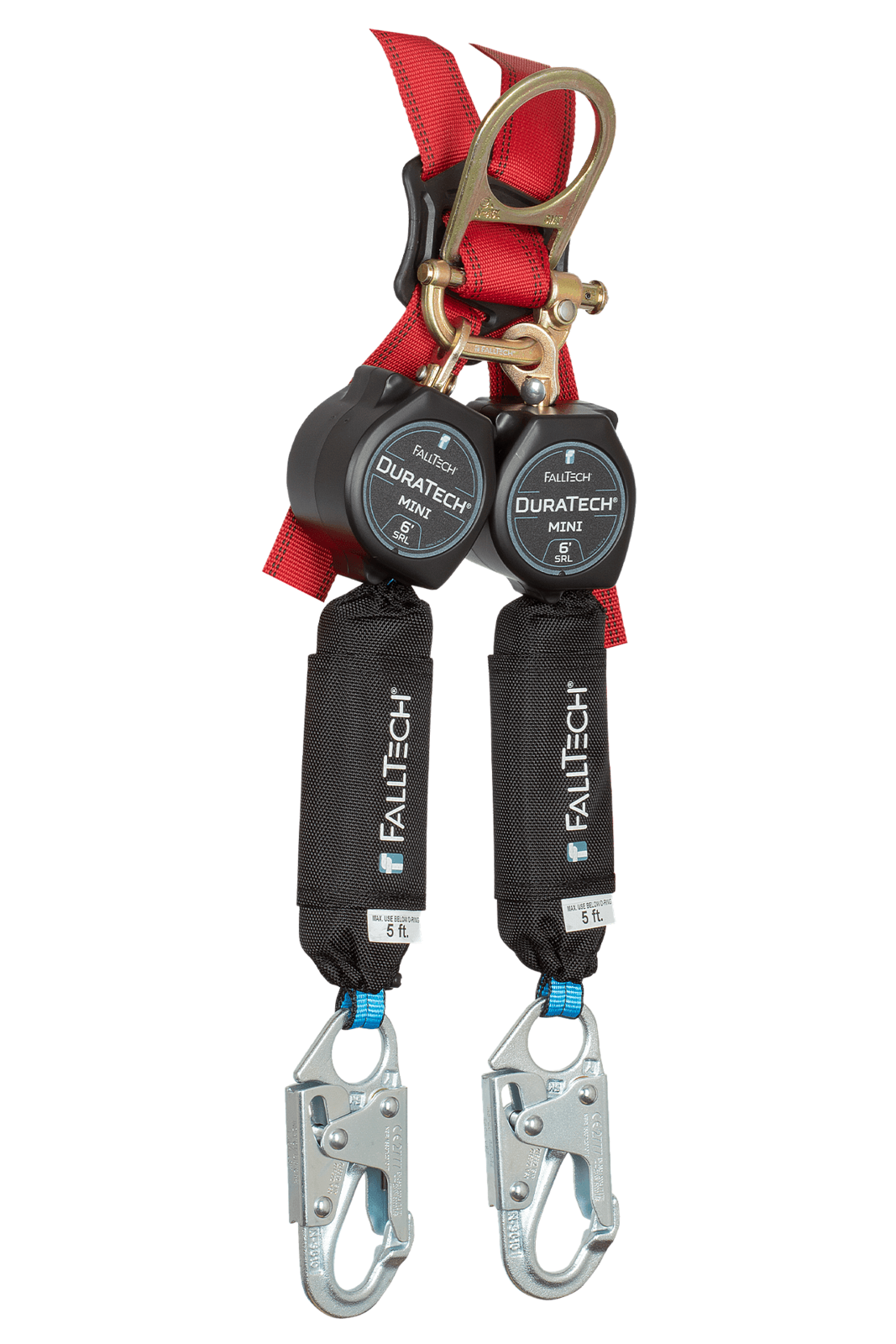 Falltech 6' DuraTech Mini Class 1 Personal SRL-P with Steel Snap Hooks, Includes Triple-Lock Steel Dorsal Connector (ANSI)