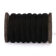 Polypropylene Multifilament Solid Braid (Derby Rope) - Solid Color -1/2" Black