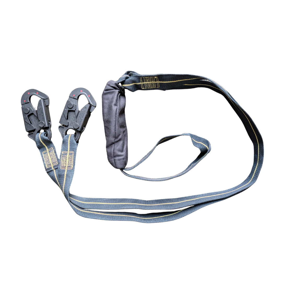 MLR HOT WORK Twin Leg Energy-Absorbing Kevlar Lanyard (Arc Safe)