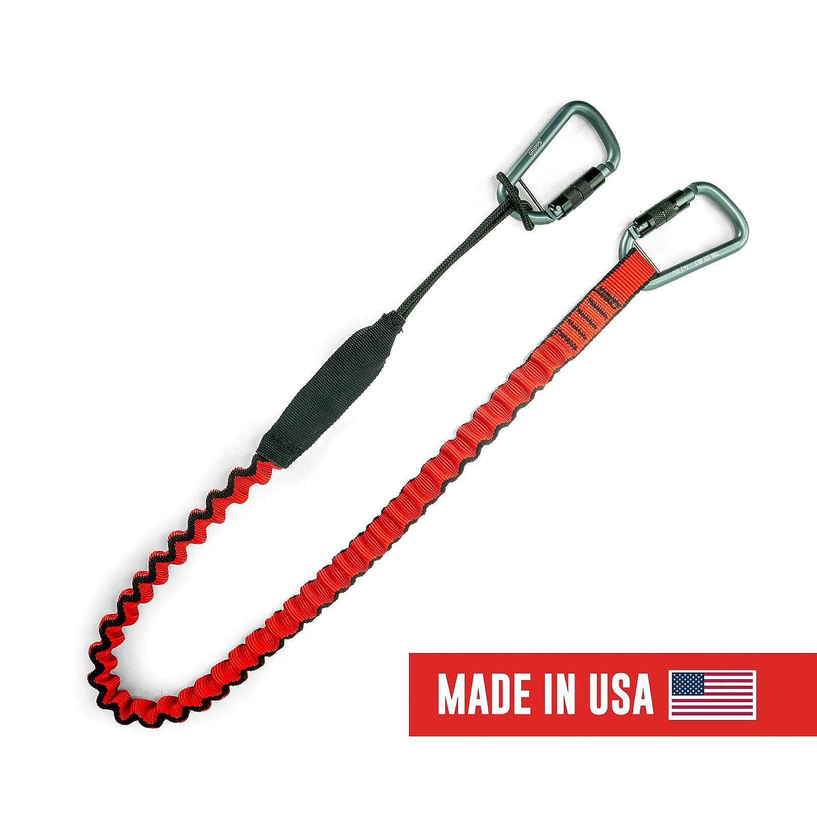 Gripps Bungee Tether Two Dual-Action Carabiners