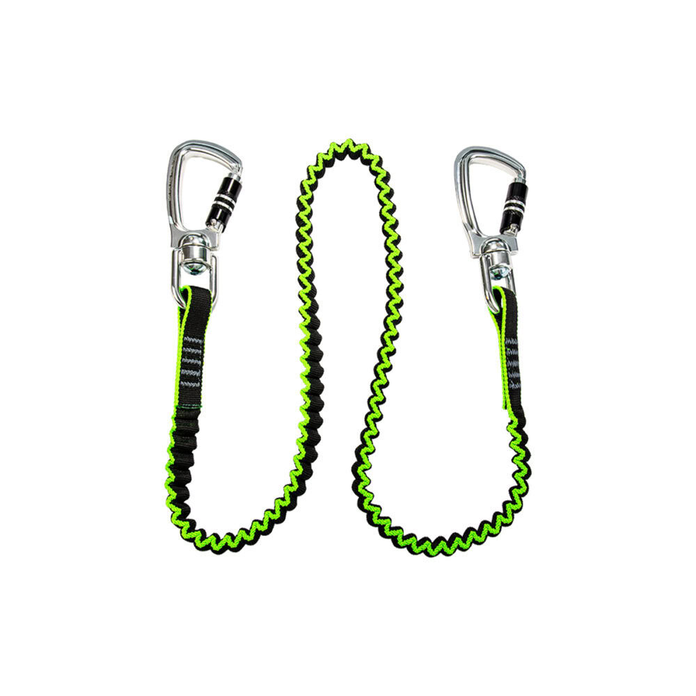 Safewaze 35 lb. Medium Duty Elasticated Tool Tether: 2 Carabiners