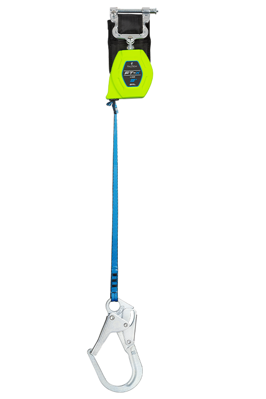 Falltech 9' FT-X Web Class 1 SRL-P, Single-Leg with Steel Rebar Hook  (ANSI)