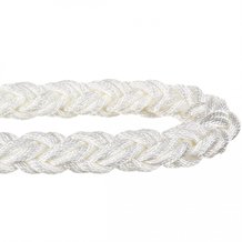 Nylon 8 Strand Plaited -1/2" White