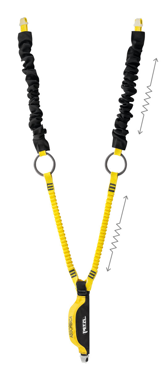 Petzl ABSORBICA-Y TIE-BACK without connector