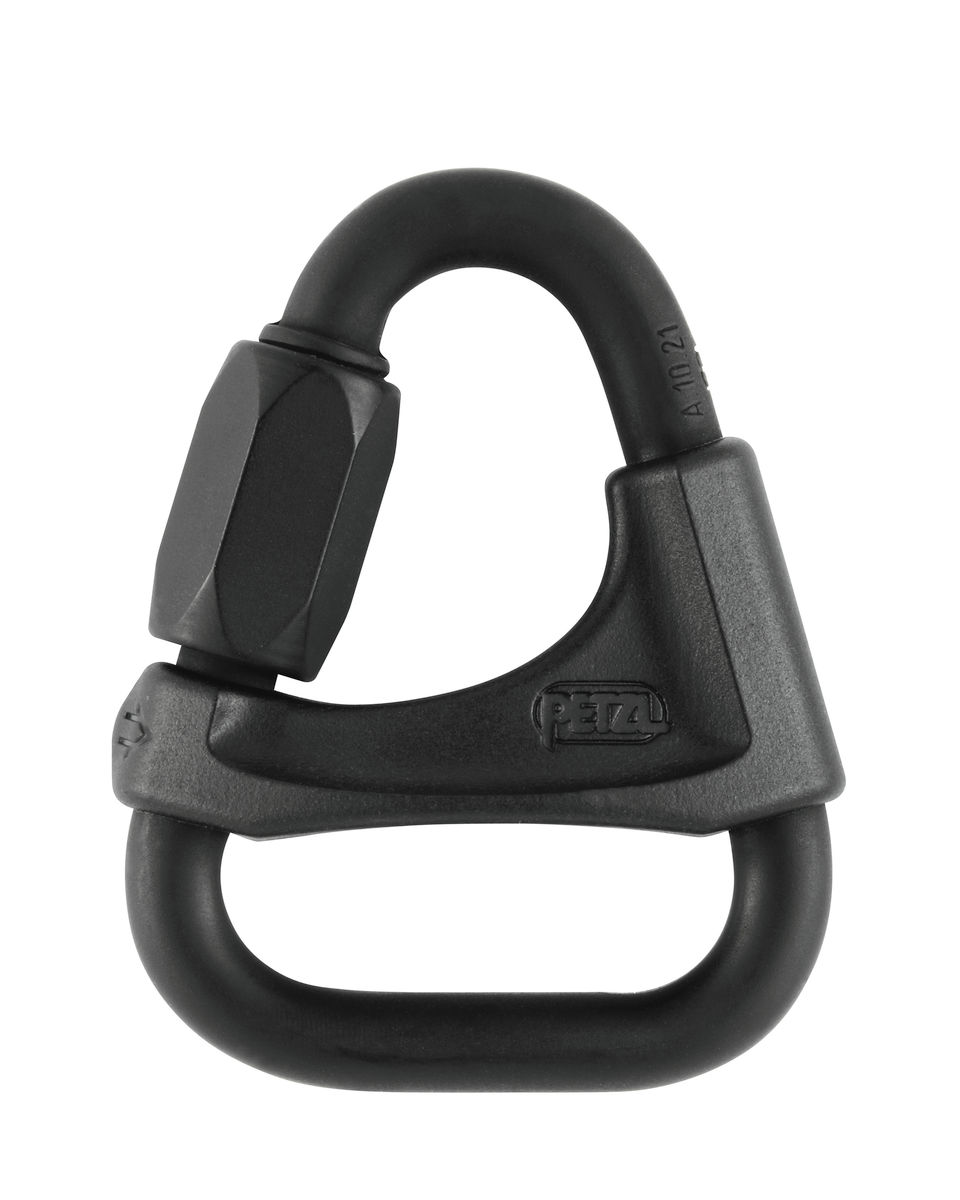 Petzl DELTA 8mm screw link, triangle, with plastic captive bar