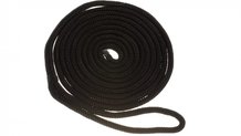 Nylon Double Braid Dock Line Kits -5/8" Black