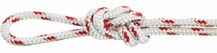 New England Ropes STA-SET -7/16" White w/ Red Fleck