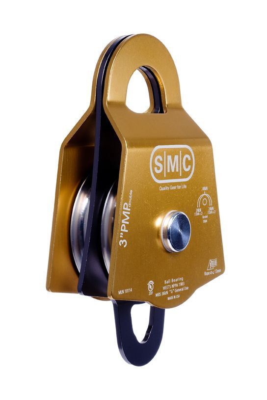 SMC 3" Double Aluminum Prusik Minding Pulley
