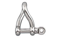 Twisted Stainless Screw Pin Shackle - Twisted Stainless Screw Pin Shackle